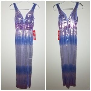 NWT|Mermaid Sequin Prom Dress, 3